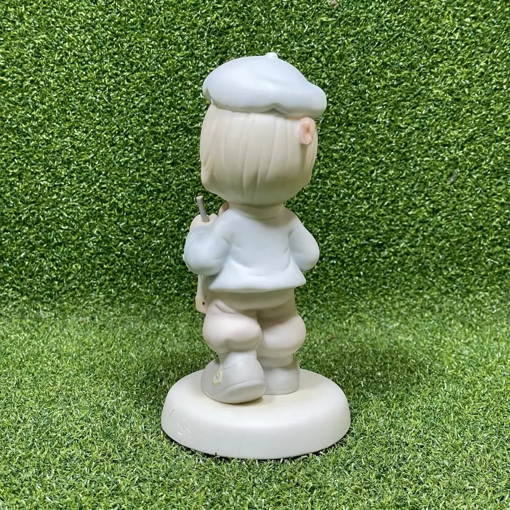 VTG Precious Moments Marching To The Beat Of Freedom's Drum Porcelain Figurine